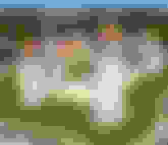 Vue aérienne du château de Blandy-les-tours