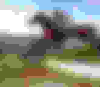 Jockeys sautant au-dessus d&%2523039;un obstacle du Grand Steeple-Chase de Paris 2023_Auteuil