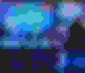 Illuminations des profondeurs de la mer sur façade du Museum National d&%2523039;Histoire Naturelle